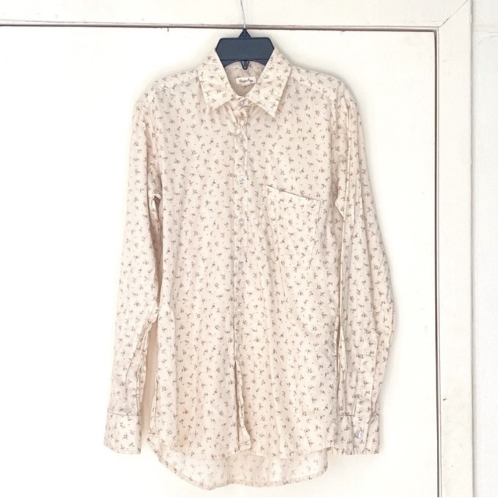 Steven Alan Button Up Colar Soft And Warm Cotton … - image 1